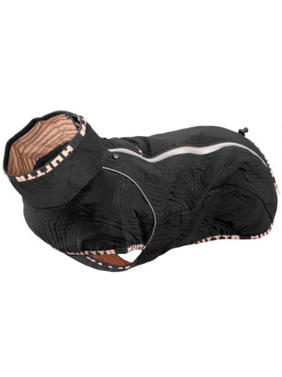 Hurtta Casual Quilted Jacket Raven - bunda pre psa