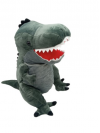 Mäkkučká plyšová hračka dinosaurus TIREX, šedý 80 cm