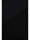 Dámska zateplená Oversize mikina s vyšívaným nápisom, čierna