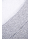 Dámska zateplená Oversize mikina s vyšívaným nápisom, šedá