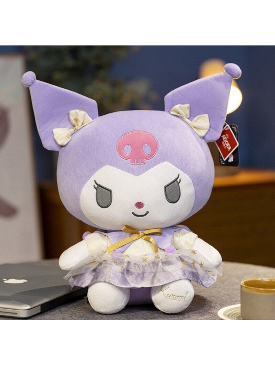 Roztomilá plyšová hračka Hello Kitty Kuromi 30 cm