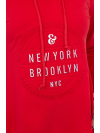Mikinové šaty Brooklyn, červené