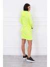 Dámske šaty s nápisom OFF - WHITE, neónovo žlté