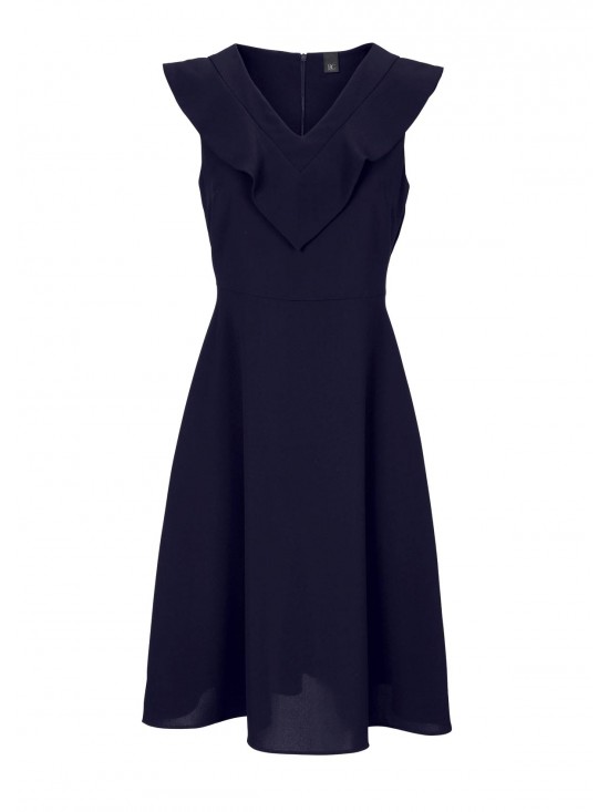Dizajnové dámske šaty Rick Cardona, námornícka modrá