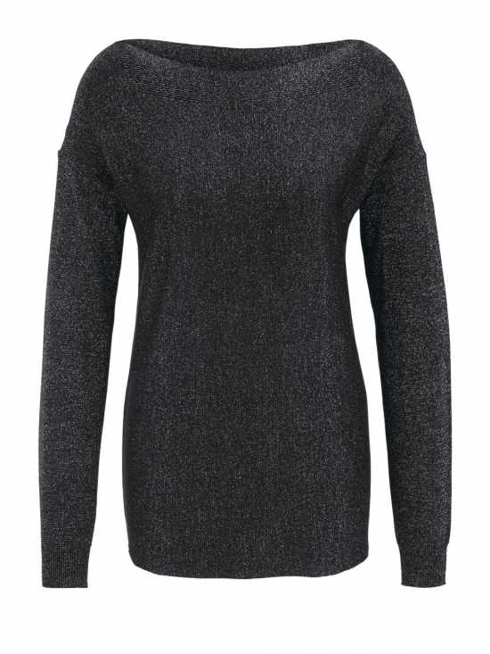 Jemný pletený sveter HEINE, čierno-strieborný