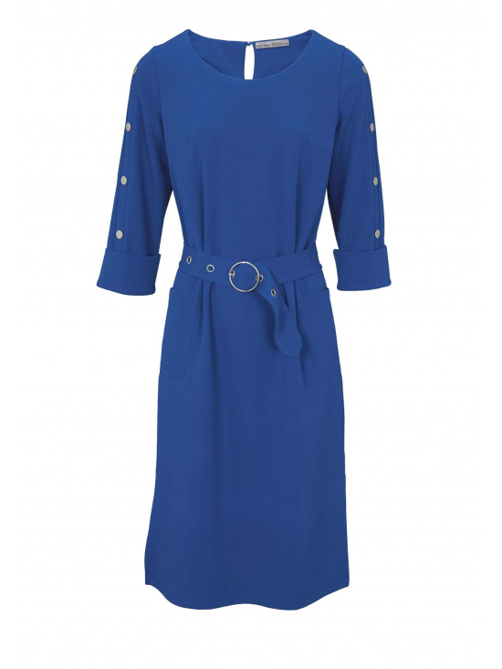 Ashley Brooke dizajnové šaty, azúrová modrá