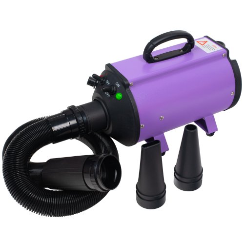 Blovi DoubleBlaster 2200W – profesionálny fén / plynulý prúd vzduchu, pre domáce zvieratá s dvomi kontrolami teploty, fialový