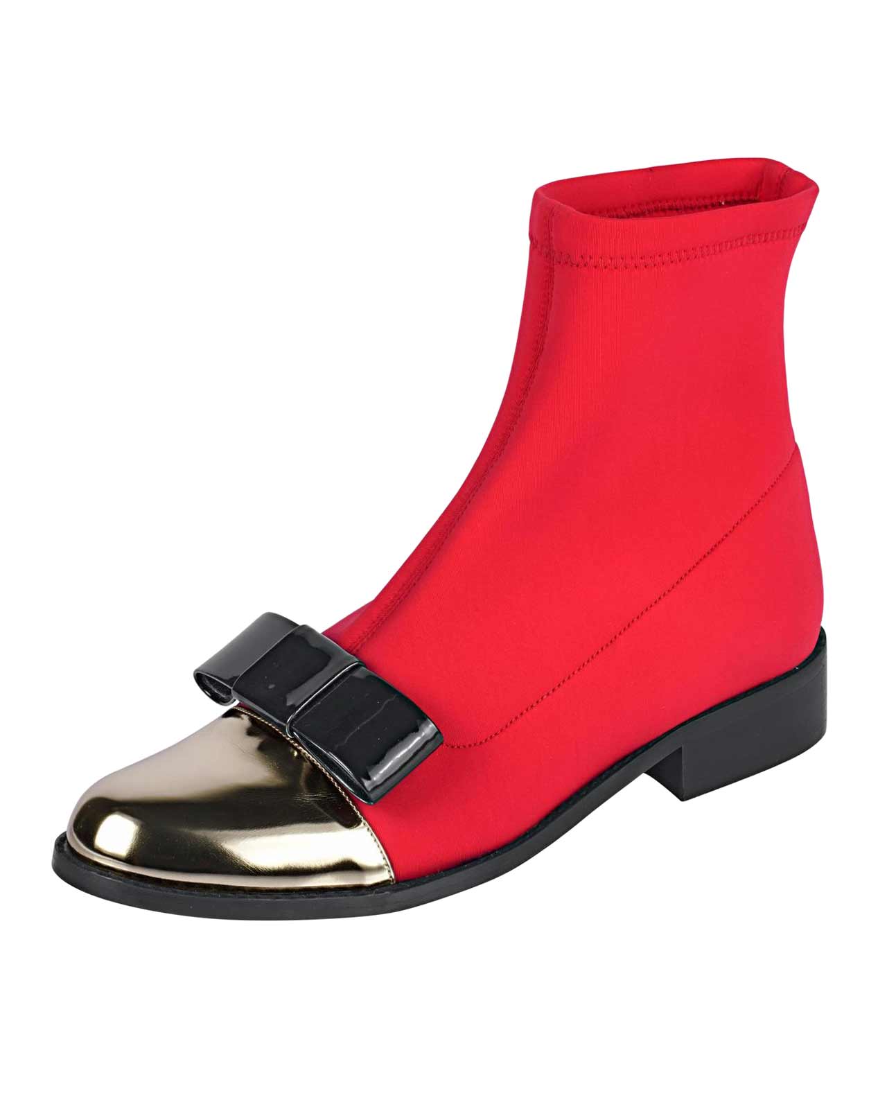 Strečové členkové topánky HEINE, červeno-zlaté