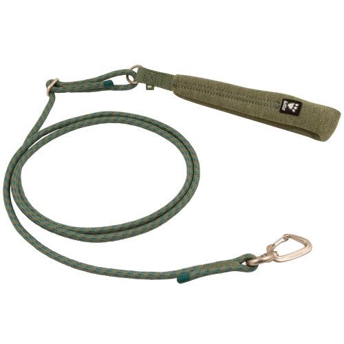 Hurtta Adjustable Rope Leash Eco Hedge - nastaviteľné lanové vodítko s mäkkým úchopom pre psa, zelené