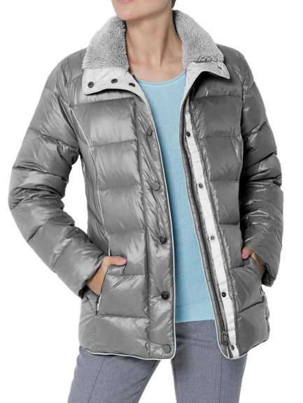 Création L Premium páperová bunda, šedá - klasická veľkosť